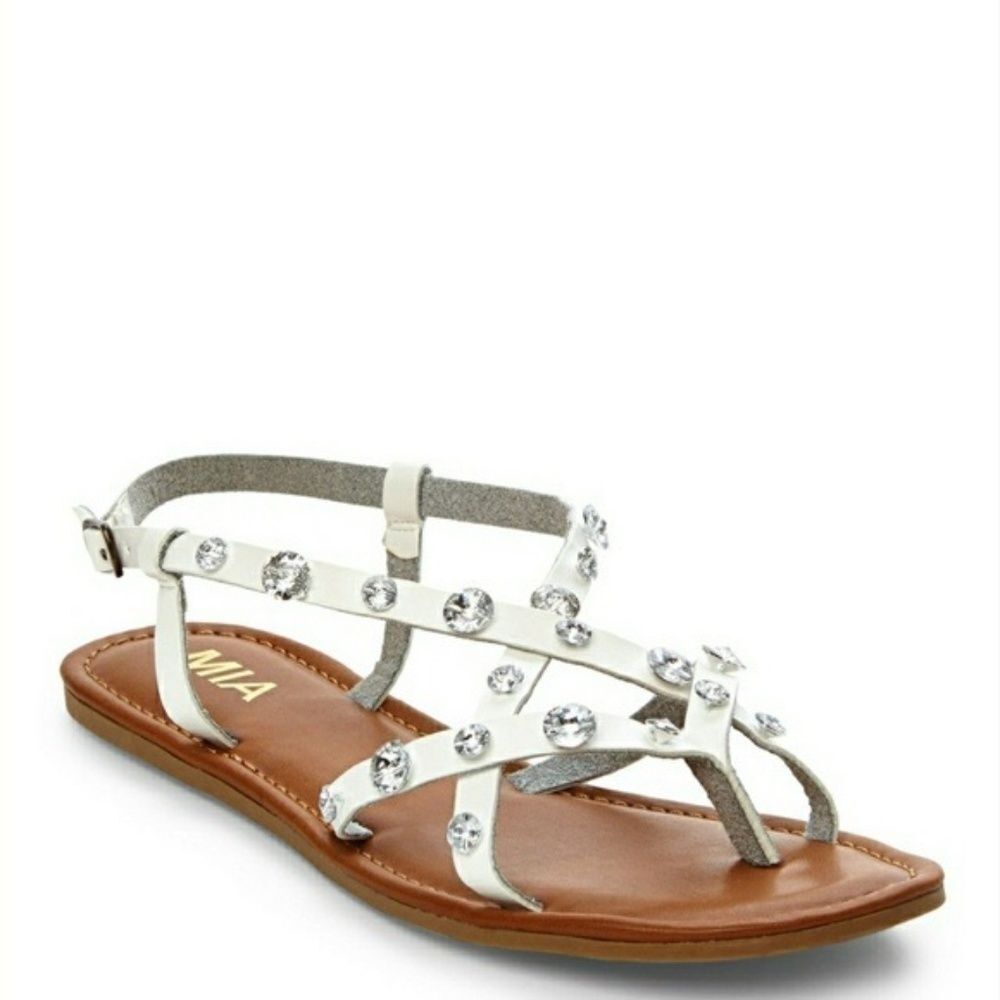 MIA Rhinestone Sandals